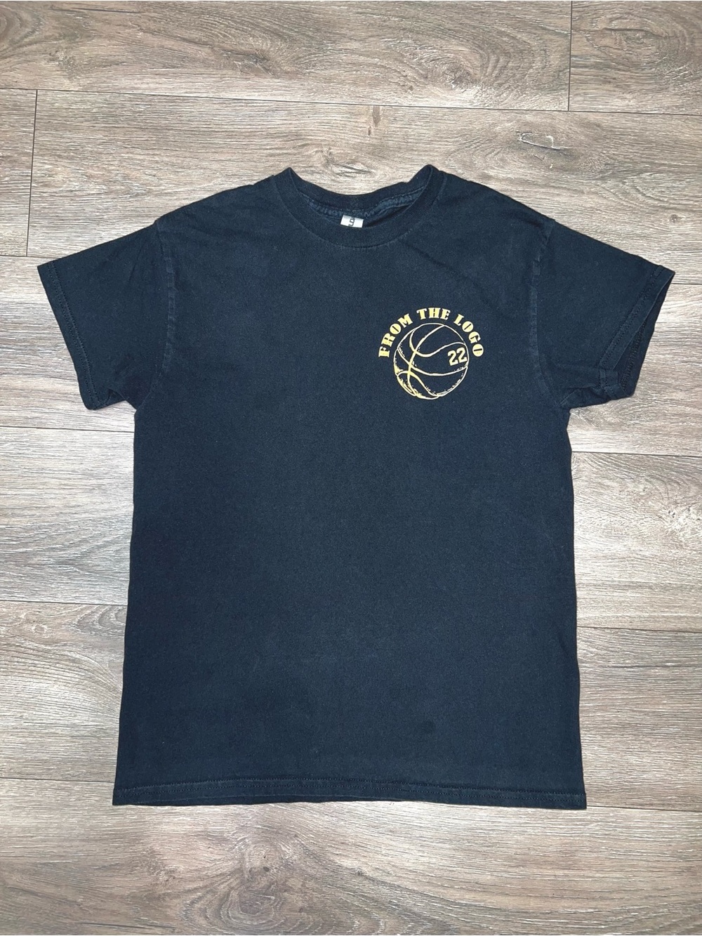 Caitlin Clark From The Logo T Shirt Black Iowa Hawkeyes College Basketball Small